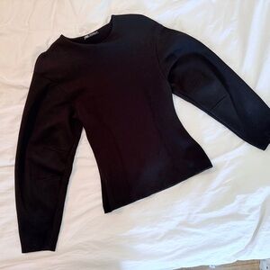 Zara Black Long Sleeve Women's Top
